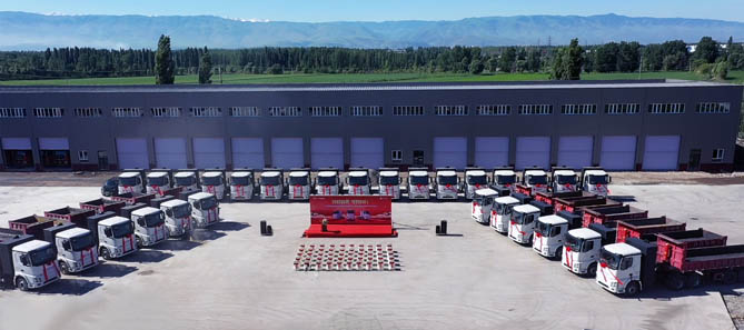 智联新源，驭势同行|广汽领程50台纯电动牵引车成功交付鑫通集团