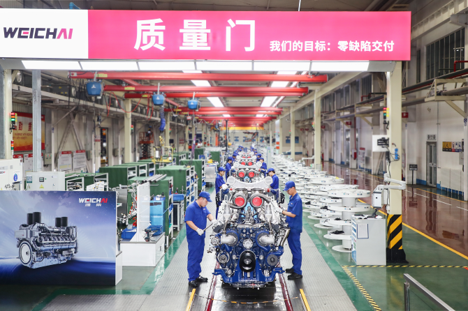 山东重工大缸径发动机驱动，数据中心发电业务激增 664%